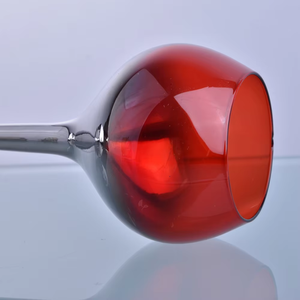 Centros DE MESA DE BODA modernos de cristal pigmentado galvanizado de cristal barato al por mayor portavelas - Product Image 5