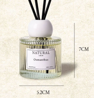 Diffuseur de roseau de parfum Gardenia en verre haut de gamme avec huile essentielle sans phtalate Aromathérapie écologique Décoration de la maison
