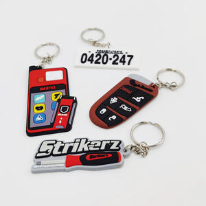 Venta al por mayor a granel gran oferta llavero de PVC con forma de coche personalizado, llavero de goma suave promocional para publicidad - Product Image 2