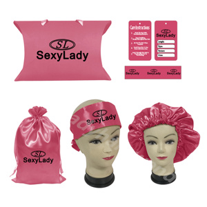 WD1หมวกคู่สำหรับคุณแม่และฉันหมวกผ้าไหมสีดำสำหรับผมกว้าง - Product Image 4