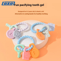 TAZE Anneau de dentition et jouet de confort en silicone souple de qualité alimentaire pour bébé, en forme de fleur et d'anneau, biologique, à faire soi-même, pour MII171