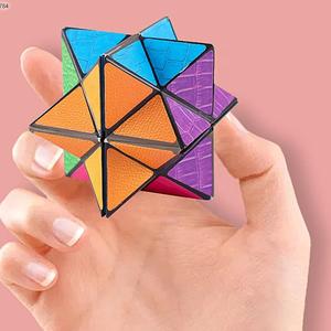 Cubo de Rompecabezas, Juego Educativo Temprano para Niños, Juguete de Pensamiento y Cognición de Plástico Colorido, Cubo de Rubik Cambiable en Caja - Product Image 3