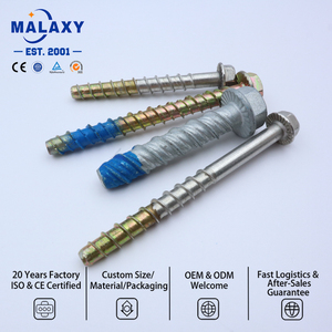 Vis à béton MALAXY en acier inoxydable à tête hexagonale, zinguée bleu, classe 10.9, en stock et livraison rapide pour fixations de construction - Product Image 3