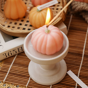 Bougie artisanale premium en cire <span class=keywords><strong>de</strong></span> soja <span class=keywords><strong>parfum</strong></span>ée citrouille d'Halloween, ornements <span class=keywords><strong>parfum</strong></span>és, bougies aromatiques créatives pour - Product Image 6