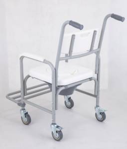 Cadeira Commodie do toalete 4-em-1 Assento Sanitário Levantado Cadeira de cabeceira Médica para Pessoas Idosas e Deficientes - Product Image 6