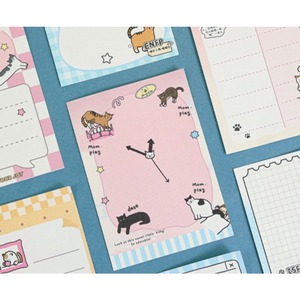 Confezione da 60 Foglietti Adesivi Serie 'Meow I Can't Say', Stile Cartoon, Note Staccabili per Diario - Product Image 6