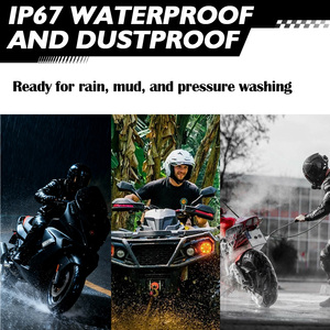 JHS 迷你摩托车聚光灯 白色黄色闪光 RGB LED 聚光灯 雾灯 灯头灯灯泡 适用于自行车 摩托车 - Product Image 5