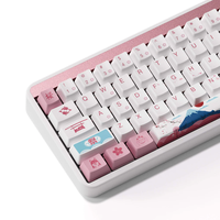Keyboard Mekanik Mini Nirkabel AKKO JIN01 Tokyo dengan RGB, Keyboard Mekanik Hotswap Unik