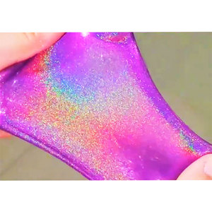 Poudre de paillettes holographiques argentées effet arc-en-ciel Mcess en gros, pigment holographique <span class=keywords><strong>extra</strong></span> fin brillant pour peintures automobiles <span class=keywords><strong>et</strong></span> slime - Product Image 4