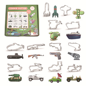 Serie de patrones militares personalizados de fábrica, herramientas para hornear DIY, cortador de galletas personalizado de acero inoxidable, moldes para galletas - Product Image 2