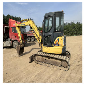 Pelle d'occasion Komatsu PC50, Komatsu PC50MR PC50MR-3 PC55 PC40 PC35 avec chenille en caoutchouc, mini escavadora Komatsu - Product Image 2