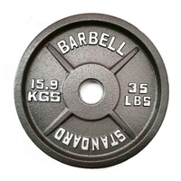 Ensemble de plaques de poids LBS en fonte standard pour haltères et disques de musculation
