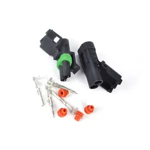 Kit de conector para cópia de delfilhos, kit de conexão selada de 2 pinos 12-10 ga