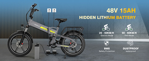 Bicicleta Plegable para Adultos KOOLUX de la Mejor Calidad, 20 Pulgadas, 48V750W de Alta Potencia, BK10 PRO 48V 15AH, Bicicleta Eléctrica - Product Image 6