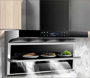 Hotte murale 110 V avec interrupteur automatique à détection de présence humaine, plaque chauffante domestique pour cuisson des légumes et usage en cuisine - Product Image 2