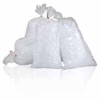 Sacs à glace en plastique LDPE jetables à grande capacité avec logo personnalisé imprimé, 8/10/20 LB, sacs à glaçons avec cordon de serrage