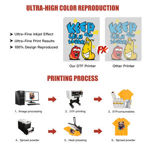 Imprimante DTF A3 13 pouces double tête Xp600 rouleau à rouleau imprimante pour t-shirts imprimante à jet d'encre - Product Image 3