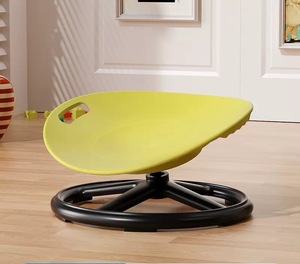 Silla Giratoria de Plástico para Niños, Equipo de Entrenamiento de Equilibrio e Integración Sensorial para Interiores, Ejercicio Vestibular en Casa, Ergonómica y Segura - Product Image 3