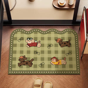 Alfombra de Baño de Estilo Retro de Tierra de Diatomeas Suave, Absorbente de Agua, de Secado Rápido, Antideslizante y Resistente a la Suciedad - Product Image 2