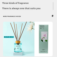 Rafraîchisseur d'air liquide personnalisé de qualité supérieure 120ml Diffuseur d'huiles essentielles Diffuseur d'intérieur Diffuseur de parfum en fibre de roseau