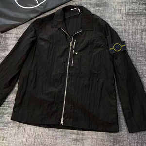 Veste décontractée légère et imperméable pour homme, avec patch brodé boussole, en nylon et métal, coupe ample, réfléchissante et tendance - Product Image 5