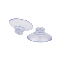 Ventouse transparente en PVC de 20 mm en forme de champignon pour fixation sur vitre de voiture, support de jouet ou de panneau, vente en gros, directement de l'usine