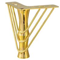 Canapé en aluminium de conception creuse torsadée canapé Y jambes pied de canapé en métal italien meubles turcs pieds de banc Table pieds en fer chromé