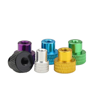 OEM High Type Step Hand <strong>Nuts</strong> Brass Knob Color Anodized Aluminum <strong>Thumb</strong> Screw <strong>Knurled</strong> <strong>Nut</strong>