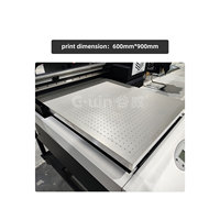 Impresora Textil UV Automática de Cama Plana Gowin GW6090 de Alta Calidad, 9m/h, Plotter UV Digital, Impresión de Etiquetas Personalizadas, 1 Año de Garantía