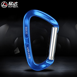 คาราไบเนอร์ Xinda อลูมิเนียมอัลลอยด์ แบบตรงและโค้ง สำหรับเปิดประตูแบบปลดเร็ว รับน้ำหนักได้ 2500 กก. อุปกรณ์ปีนเขาและกิจกรรมกลางแจ้ง - Product Image 2
