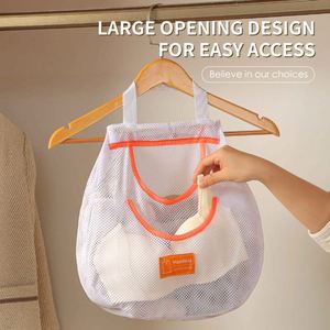 Wall Mount Hanging Storage Mesh Bags <b>Wardrobe</b> Hanging Organizing Bag - Product Image 5