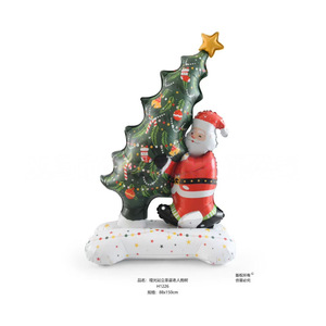 Nuevo Globo de Aluminio Inflable de Santa Claus para Decoración de Fiestas Navideñas, Venta al por Mayor, Globo Inflable de Película de Aluminio Duradero - Product Image 5