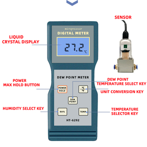 Medidor de Punto de Rocío Portátil HT-6292, Probador de Punto de Rocío de Gas 2.5%1%RH 0.5 1, Medidor Industrial de Temperatura y Humedad - Product Image 5