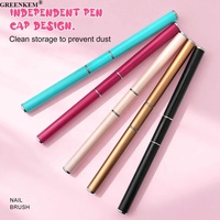Pinceau à ongles multifonctionnel double tête pour extension rapide de gel, brosse de précision pour sculpture, nouveau design