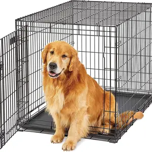 Kingtale Pet Suppliers Dog Accessories Factory Direct Folding wire cage Crate Homes for Pets