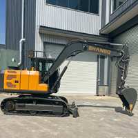 Excavatrice hydraulique de 9 tonnes, fourniture directe d'usine, moteur haute performance de 53 kW, pour travaux de construction générale