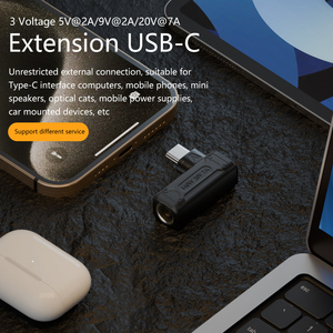 Pd 140W DC5.5 * 2.5มม. <span class=keywords><strong>4.5</strong></span>*0.7มม. 7.9*0.9มม. เป็นอะแดปเตอร์แปลง Type-C 5V 9V <span class=keywords><strong>20V</strong></span> ชาร์จเร็วสำหรับแล็ปท็อป <span class=keywords><strong>Lenovo</strong></span> - Product Image 2