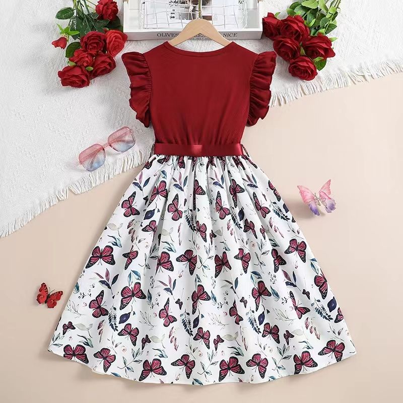 Teenage Girls Clothing Casual Fancy Dresses for 6-12 Years Old