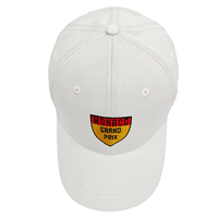 Casquette de baseball unisexe imperméable en coton à 6 panneaux, été, logo brodé blanc, motif uni, casquette de camionneur, hip-hop, sportive