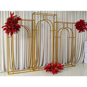 Furun boda hierro forjado oro mental telón de fondo de boda para la decoración de eventos - Product Image 6