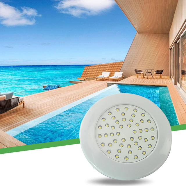 SMD5050 48pcs IP68 RGB Slim Mini Pool Wall Light DC12V 10W LED Swimming Pool Lights 700LM with Underwater Feature