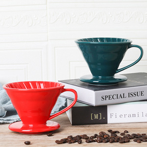 Accessoires pour <span class=keywords><strong>cafetière</strong></span> à filtre en céramique 3-4 tasses, style <span class=keywords><strong>vintage</strong></span>, filtre à café en verre pour la préparation du café - Product Image 2