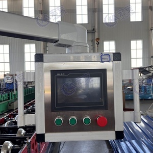 470 Angle Chi Roll Forming Machine for Roof/Wall <b>Tiles</b> PLC Controlled 380V/220V Construction Use - Product Image 5