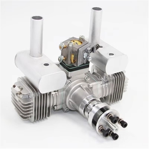 Moteur à essence 2 temps RCGF STINGER 40cc bicylindre refroidi par air avec silencieux/allumage/bougie d'allumage pour modèle RC - Product Image 1