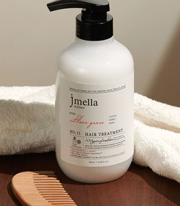 JMELLA en France Fleur Grace Soin Capillaire Hydratant Intensif 500ml Hypoallergénique Pour Cuir Chevelu Sec et Démangeaisons Répare les Pointes Fourchues - Product Image 4