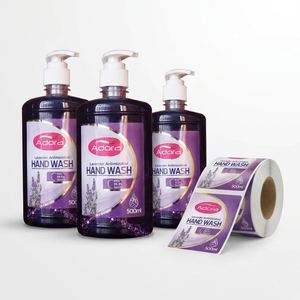 Étiquettes personnalisées pour savon liquide de fabricant FX, autocollants imperméables pour bouteilles de savon, rouleaux d'étiquettes adhésives pour emballages de produits de salle de bain - Product Image 2
