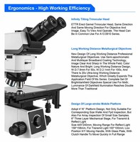 CAICHI 500X Dark Field Polarizing Dic Metallurgical Microscope 360 Rotatable Head for Industrial Inspection Metal Material