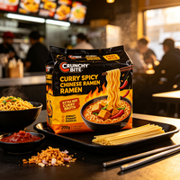 200g Spicy Curry Ramen Instant Noodles Bulk Pack Ready to Cook Asian Halal Snack Food Low MOQ
