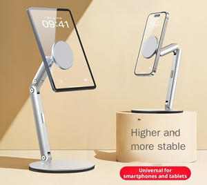 Support de tablette magnétique de bureau Mingcard P19, hauteur réglable, angle de vision réglable, 360° °   Support rotatif pour tablette et téléphone - Product Image 2