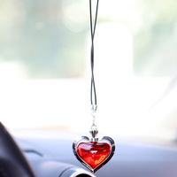 Vente flash, diffuseur de parfum pour voiture suspendu en forme de cœur, membrane liquide longue durée